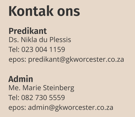 Footer Kontak